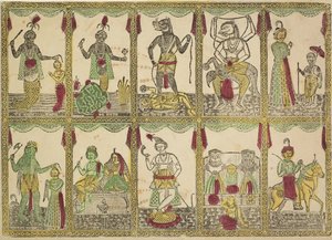 Das Avatar, Dez Encarnações de Vishnu, 1800.