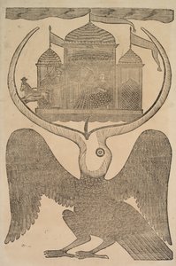 O pássaro mítico de Jatayu Ramaa atrapalha a carruagem de Ravanas, tentando impedir o sequestro de Sita, no século XIX.