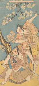 Comparado com S Sene F Rom Te D Rama Otokoyama Yusei, 12º Portal, 1768. de Shunsho