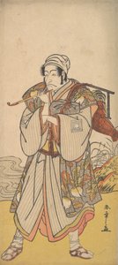 O ator Danjuro III como mascate itinerante, 1726-1792. de Shunsho