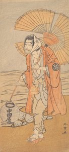 O ator Nakamura Primeira Guerra, ca. 1775. de Shunsho