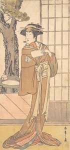 O ator Segawa Kikunojo Terceiro como Oiran, ca. 1780.