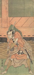O Primeiro Nakamura Nakazo como Samurai, ca. 1770. de Shunsho