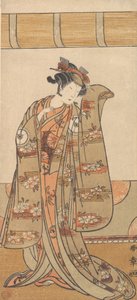 O Quarto Iwai Hanshiro como Mulher, 1773 ou 1774. de Shunsho