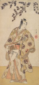O Terceiro Ichikawa Yaozo como um Daimyo sob uma árvore de bordo, ca. 1783.