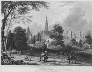 Bruxelas, perto da Porte DAnderlecht, 1850