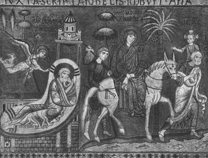 Sonho de José e Voo para o Egito (mosaico)
