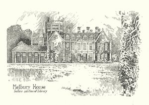 Dorset: Melbury House (litografia) de Sidney Heath
