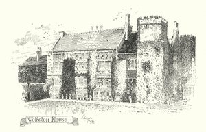 Dorset: Wolfeton House (litografia) de Sidney Heath