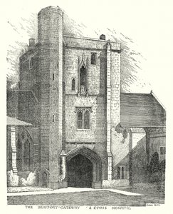 The Beaufort Gateway, S Cross Hospital (gravura) de Sidney Heath