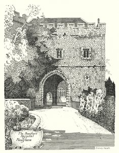 O Hospital Boniface, Maidstone (gravura) de Sidney Heath
