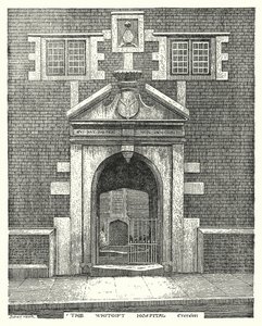 The Whitgift Hospital, Croydon (gravura) de Sidney Heath