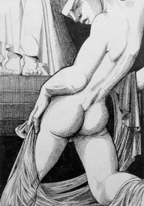 Ganimedes antes de Zeus, 1923 (ink & wc) de Sidney Hunt