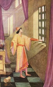 A Lenda Dourada: Herodes (litografia a cores) de Sidney Meteyard