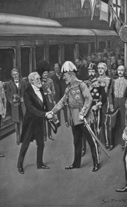 Rei Edward Acolhendo o Presidente Loubet, 6 de julho de 1903 de Sidney Paget