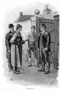 Sherlock Holmes e o Dr. Watson a investigar