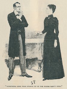 Algo como o medo surgiu nos olhos dos jovens, 1892