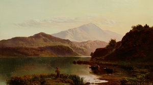 Pesca no Lago (óleo)