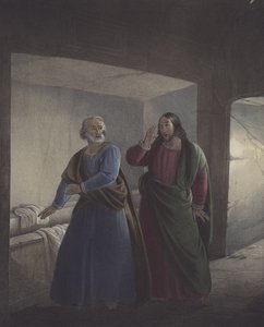 Pedro e João no Sepulcro. Ele está ressuscitado.