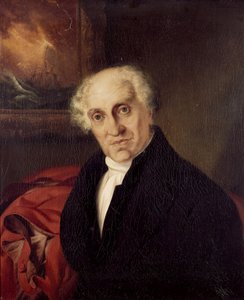 Retrato do Reverendo Doutor Alexander Scott (1768-1840), capelão de Horatio Nelson (1758-1805) no navio "Victory" Óleo sobre tela de Siegfried Detler Bendixen