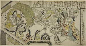 O Encontro de Yoshitsune com a Princesa Joruri, de O Conto de Joruri em Doze Episódios de Sigimura Jihei