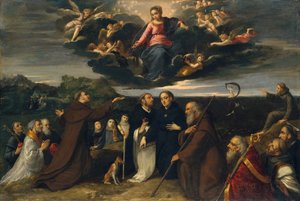 A Virgem Adorada pelos Santos, ca. 1609