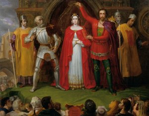Casamento do Rei Alfredo, o Grande de Inglaterra de Sigmund Ferdinand von Perger