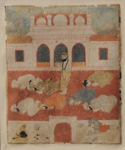 Guru Nanak Dev ji parado no meio dos devotos de Sikh School