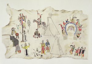 A Dança do Sol Shoshone e o Culto Peiote (pigmento de camurça) de Silver Horn