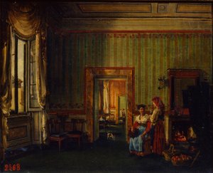 Interior da Casa do Príncipe Alexandre Golitsyn em Roma, 1830