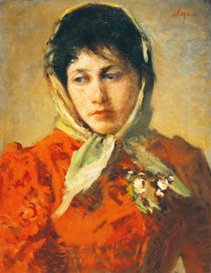 La scellerata (mulher vilã), de Silvestro Lega (1826-1895), óleo sobre tela, 50x38 cm de Silvestro Lega
