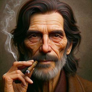 Albert-"AI-moulded years of life: retratos da intemporalidade"