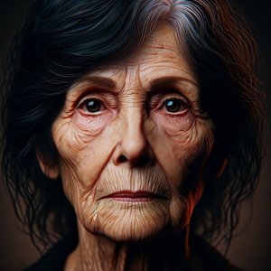 Doris-"AI-moulded years of life: portraits of timelessness" (Anos de vida moldados pela IA: retratos da intemporalidade)