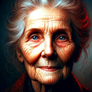 Dorothea-"AI-formed years of life: portraits of timelessness" (Anos de vida formados pela IA: retratos da intemporalidade)