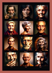 Anos de vida moldados pela IA: retratos da intemporalidade