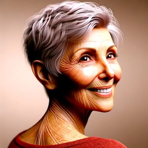 Margaret-"AI-formed years of life: portraits of timelessness" (Anos de vida formados pela IA: retratos da intemporalidade) de Silvia Martini