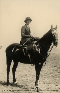 Princesa Yolanda de Saboia (1901-1986), Condessa de Bergolo, cavalo de Silvio Ottolenghi