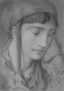 Uma menina hebraica de Simeon Solomon