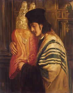 Jovem rabino segurando a Torá, 1871