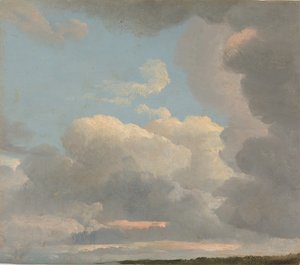 Estudo das nuvens no início da noite, ca. 1786-1806.