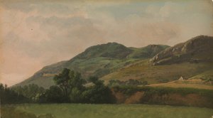 Paisagem montanhosa em Tivoli, ca. 1786-97.