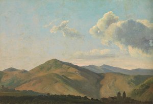 Paisagem montanhosa em Vicovaro, ca. 1786-97.