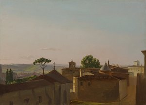 Vista no monte Quirinal, Roma, 1800.