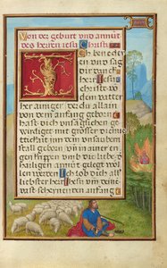 Rand mit Moses und dem brennenden Busch de Simon Bening