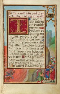 Bordüre mit der Überquerung des Roten Meeres de Simon Bening