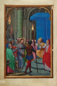 Cristo perante Caifás de Simon Bening