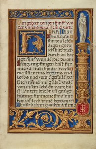 Geschmückte Textseite de Simon Bening