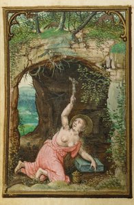 Fólio de um Livro de Horas em miniatura, uso de Roma, Bruges, 1530-35 de Simon Bening