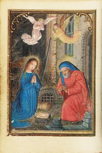Fólio de um Livro de Horas em miniatura, uso de Roma, Bruges, 1530-35 de Simon Bening