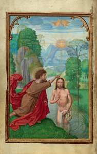 O batismo de Cristo de Simon Bening